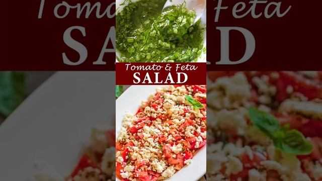 Easy Healthy | Tomato & Feta Salad #shorts