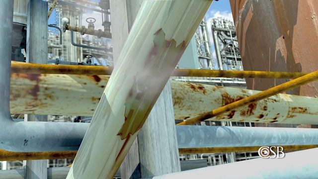 Animation of Fire at Chevron's Richmond Refinery, August 6, 2012
