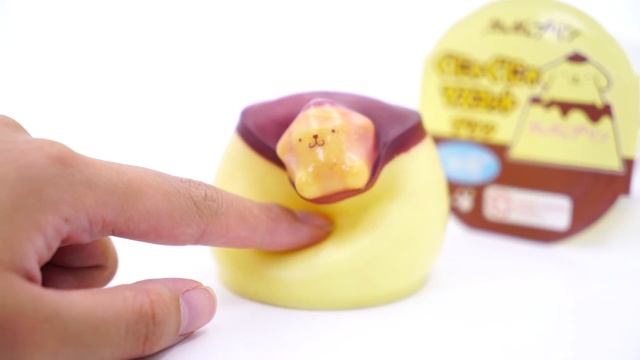 Pompompurin pudding squishy - dog yellow