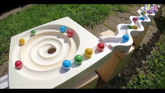 Гонка Marble Run! Построй вместе с нами трассу для шариков! Невероятно красивая трасса с препядствия