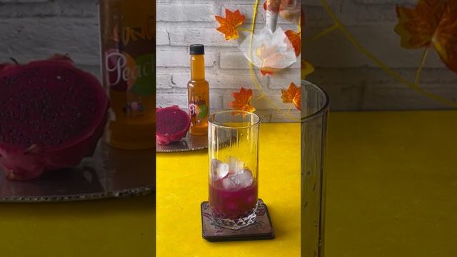 Dragon Fruit Peachy Mojito | #shorts | Zone Syrups