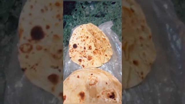 #chhole #batata #Papad #roti #short 😋👌