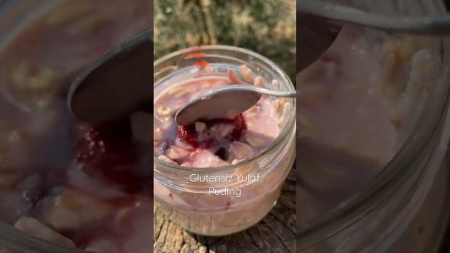 Glutensiz Yulaf Puding #glutenfree #yulaf #cooking #youtubeshorts #healthyfood #strawberry