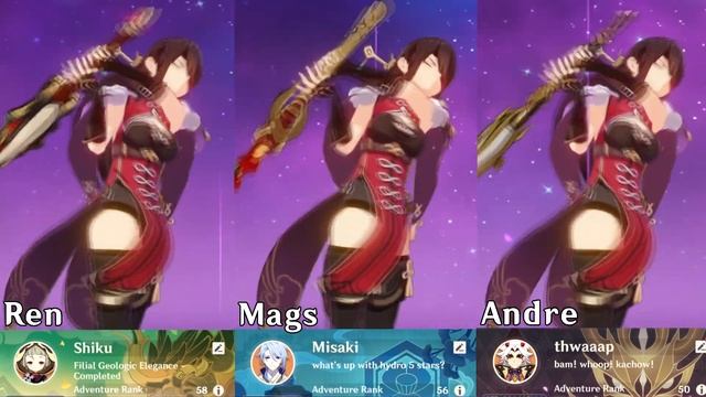 Genshin Characters my friends and I have | 2.6 UPDATE !!!