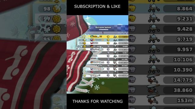 🎧 NEW Community Showcase 🎧 (Extreme Spikes) - Hill Climb Racing 2 #shorts #hcr2