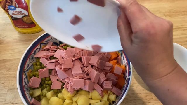 Домашний салат оливье | Chunky Style Potato & Egg Salad🥚🫛🥔🧅