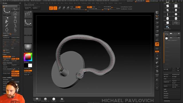 PavWork09_ Controlling ZBrush Curves