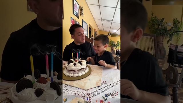 When Son Accidentally Ruins Dad's Cake #funny #shorts #short