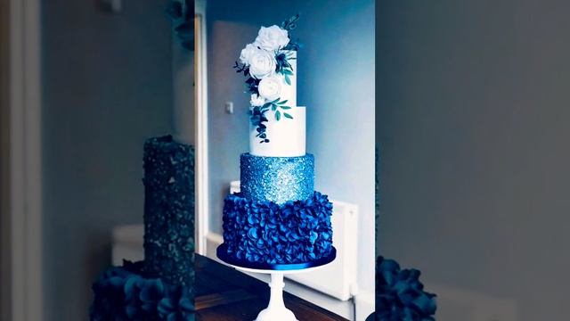 Glittery wedding cake decorating ideas