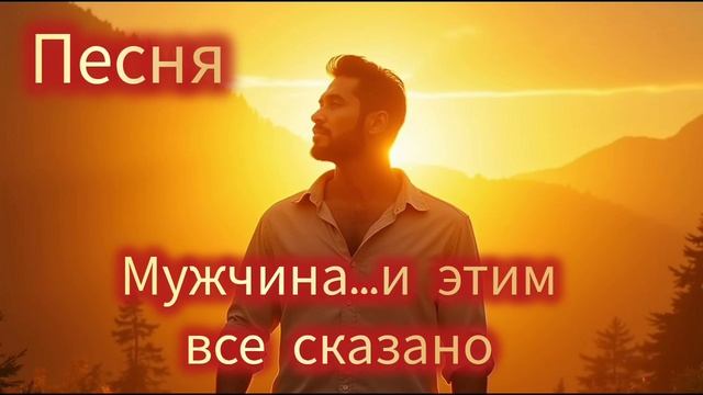 мужчина и этим все сказано (песня)