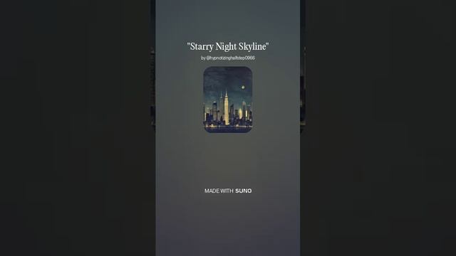 Lo-fi. Starry Night Skyline