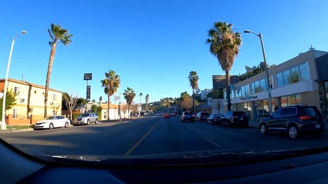 Лос Анжелес из машины. Вентура бульвар. 31 декабря