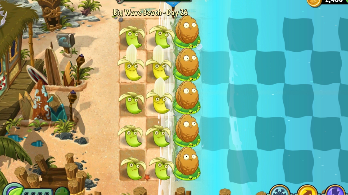 День 26 Большая Пляжная Волна (Big Wave Beach) Plants vs. Zombies 2