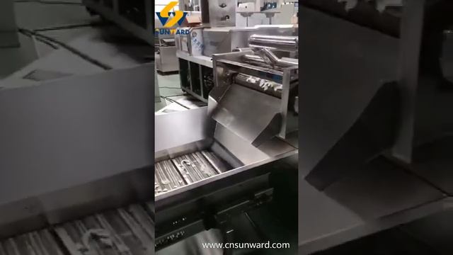 Tortilla bugle chips production line testing before delivery