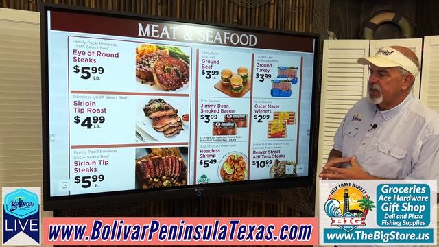 Gulf Coast Market Weekly Sales Ad, Crystal Beach, Texas.