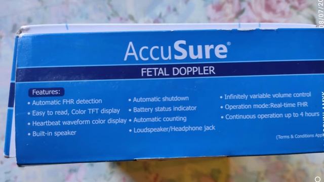 baby fetal heart rate at home/review AccuSure/see with demonstration