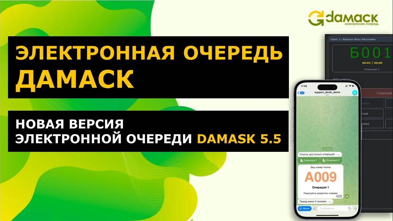 Электронная очередь 2022 года. СУО Дамаск 5.5