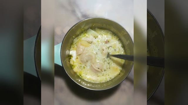Пельменно - картофельный суп