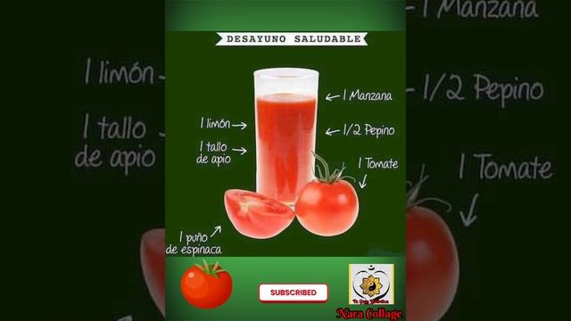 Jugo Saludable #shorts #jugos #jugosnaturales #tomate #frutas