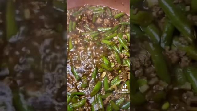 Sautéed Green Beans with Ground Beef!Extra Saucy sa Rice! Saraap!😍🤤 #shorts #blessed #reels #fyp