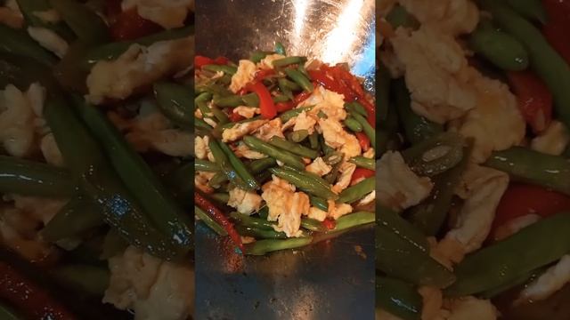 FRENCH BEANS WITH SCRAMBLED EGGS /SHELA'S VLOG ❤/#SHORTS