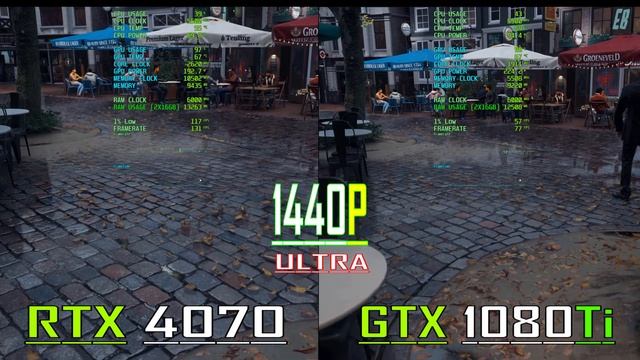 GTX 1080Ti vs RTX 4070 // PC GAMES BENCHMARK TEST - 1440P ||