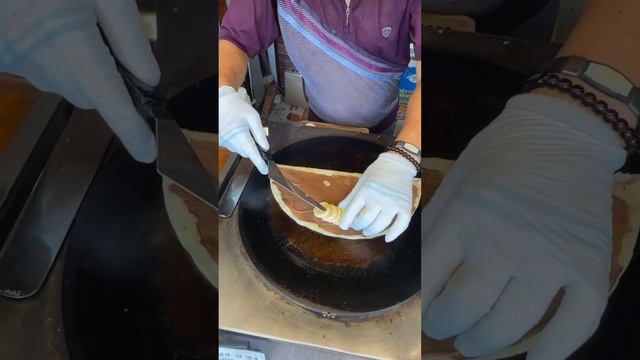 Amazing Skills ! Famous Crepes #shorts | Korean Street Food