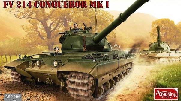 Распаковка Amusing Hobby 1 35 35A006 British Heavy Tank FV214 Conqueror Mk I