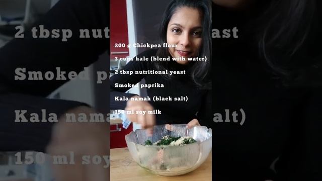 Vegan Kale Pancakes (High Protein) #shorts