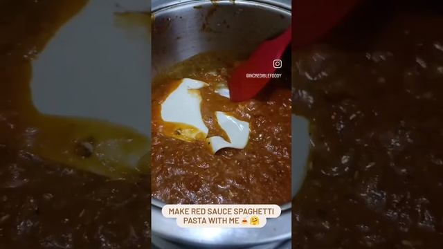 Red Sauce Spaghetti Pasta! #viral #shortsvideo #ytshorts #youtubeshorts