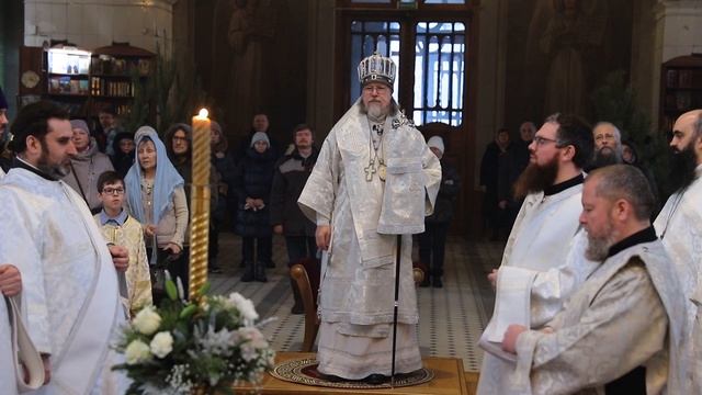 Навечерие Рождества Христова. Архиерейское богослужение в главном храме города. 2025 г.