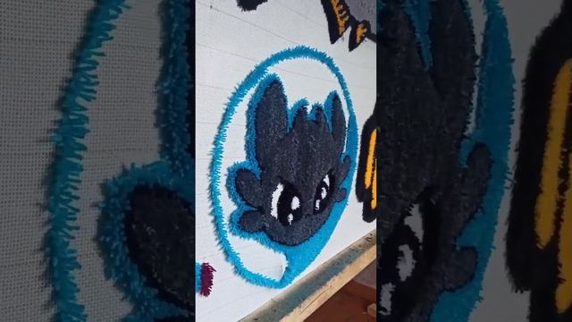 Как приручить дракона за 40 секунд #tafting #коврытафтинг #коврыназаказ #ручнаяработа #тафтинг