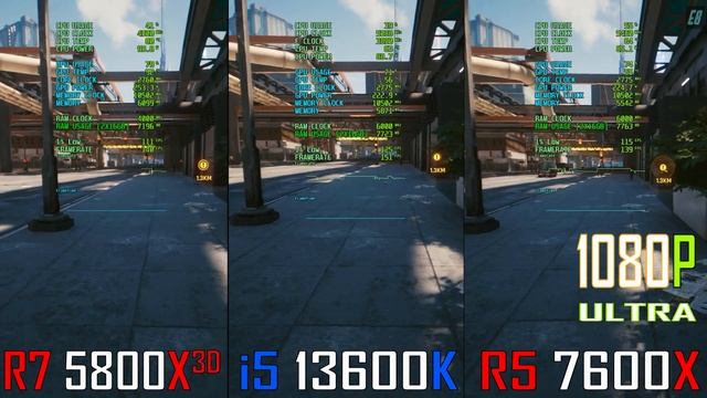 RYZEN 7 5800X3D vs INTEL i5 13600K vs RYZEN 5 7600X // PC GAMES BENCHMARK TEST ||