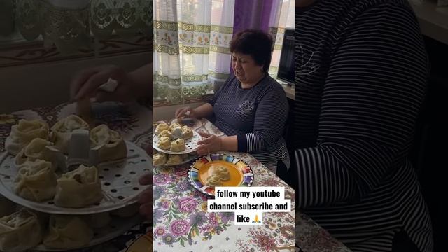 Manti in Turkmen #food #cooking #mom #reels #shorts #bakuazerbaijan #youtubeshorts #motivational