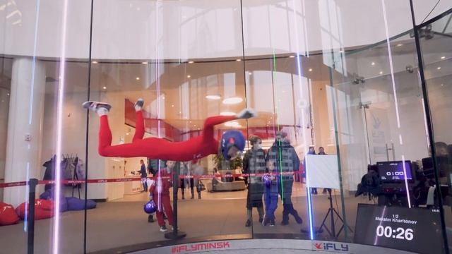 Indoor Skydiving. Action clip. Minsk #поход #тур