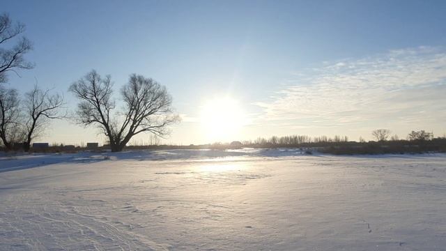 Восход над посёлком Правобережным. 😊