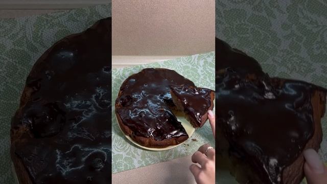 Шоколадно-Банановый пирог🍫🍌 #готовимдома #рецепты #рекомендации #shorts