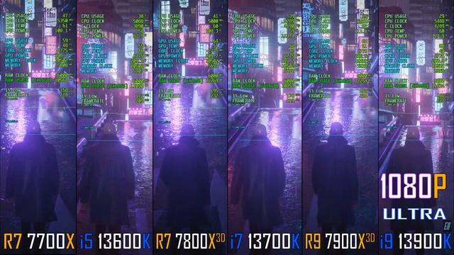 i5 13600K vs R7 7700X vs i7 13700K vs R7 7800X3D vs i9 13900K vs R9 7900X3D ||