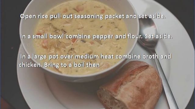Copy Cat Panera Cream of Chicken and Wild Rice Soup recipe