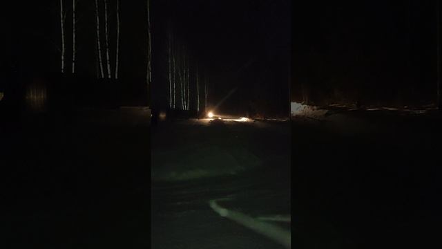Испытание снегохода