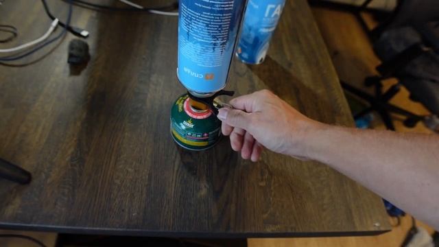 Зарядить газовый баллон #газовыйбалон #поход #тур