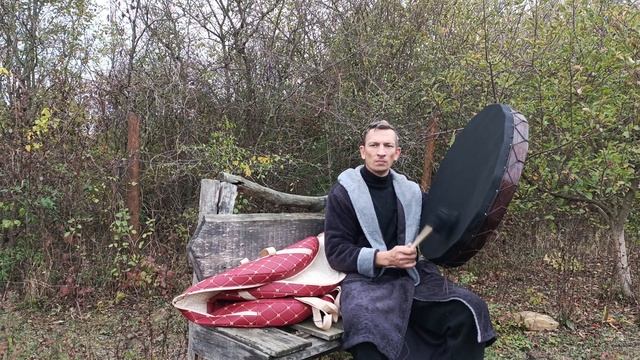 Бубен Черный Ворон 70см