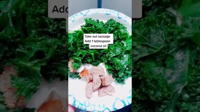 Sausage And Kale -Healthy Recipe #shorts #fitnessshorts #recipeshorts