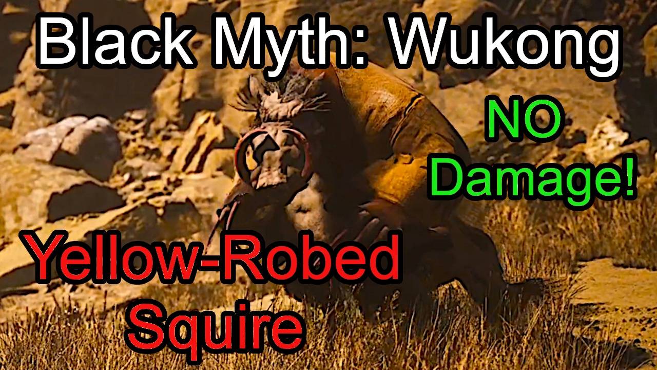 Black Myth: Wukong. Служитель в жёлтых одеждах (Без урона/No damage )