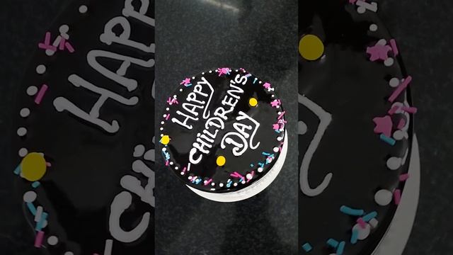 Children's day simple cake how to make children day simple cake designing ideas #uopcake#viralvideo