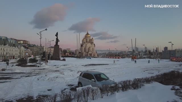 Владивосток после большого снега (1 декабря 2021).