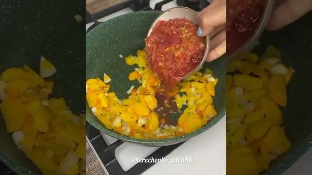 Фаршированный перец 🌶  и помидоры 🍅