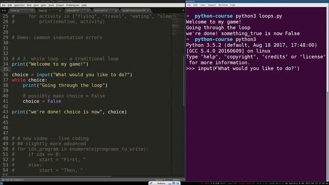 Python 3 Programming Course 11_ 'while' Loops