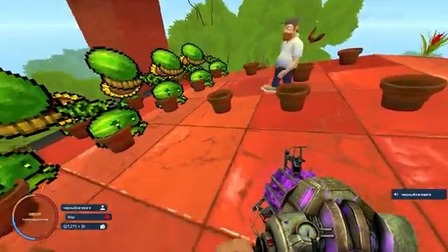 Я Играю за Зомби на крыше в PLANTS VS ZOMBIES в VR в Garry's mod