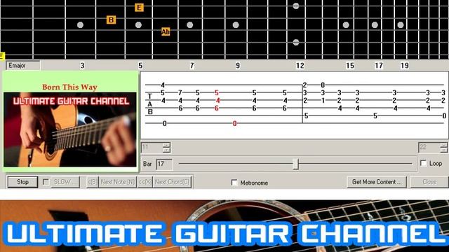 [Guitar Solo Tab] Born This Way (Lady Gaga)